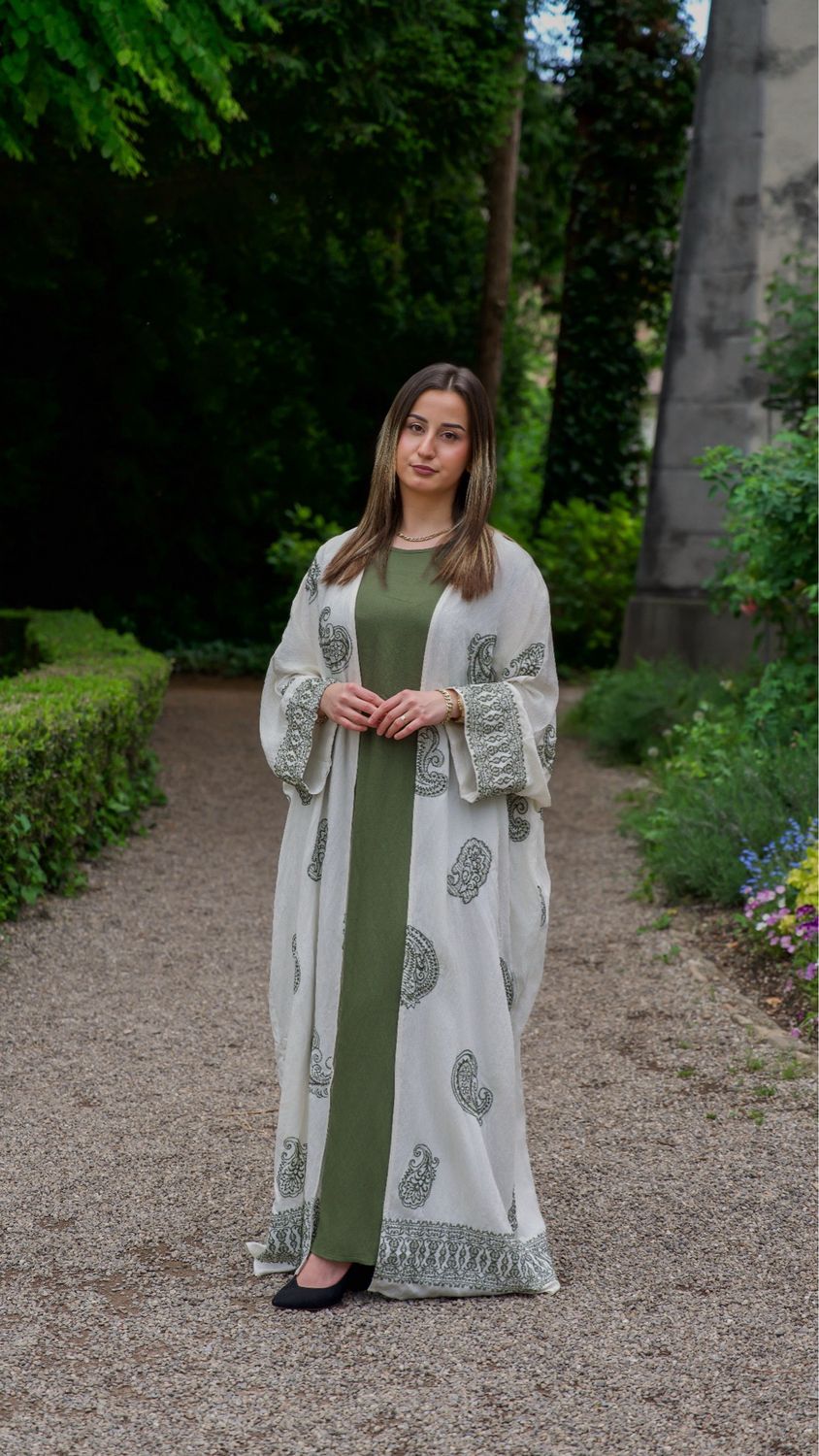Zweiteiler Abaya mit muster