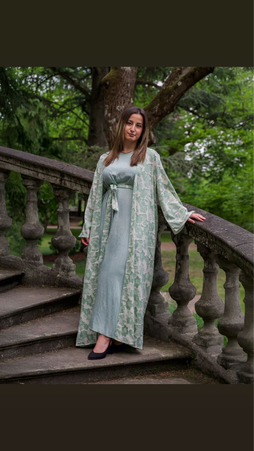 Bewölktes Mustersatz Dreiteiler Abaya 