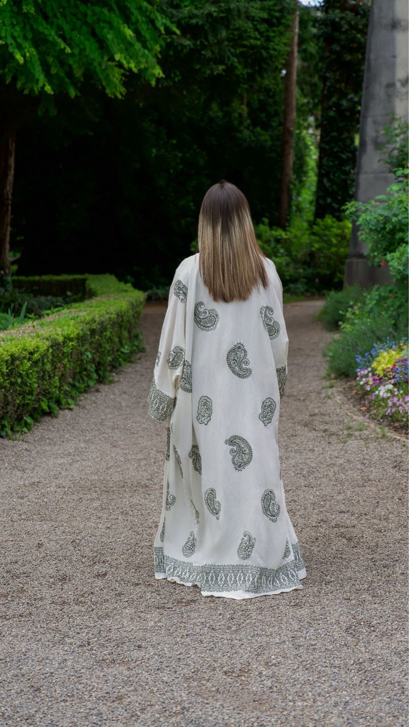 Zweiteiler Abaya mit muster