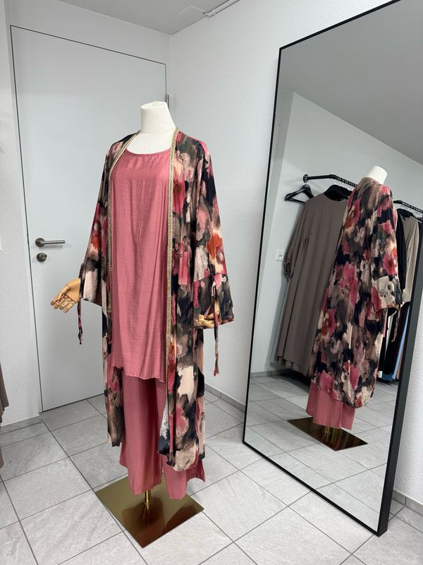 Zweiteiler Set geblümten 