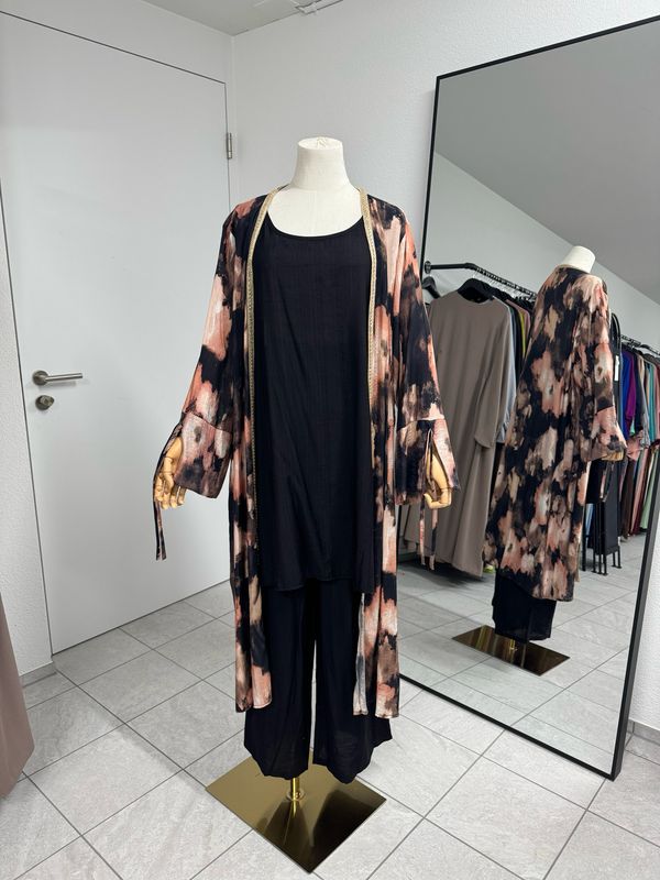 Zweiteiler Set geblümten 