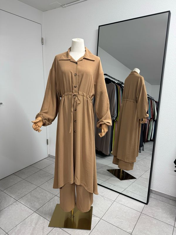 Zweiteiler Set aus Jazz camel