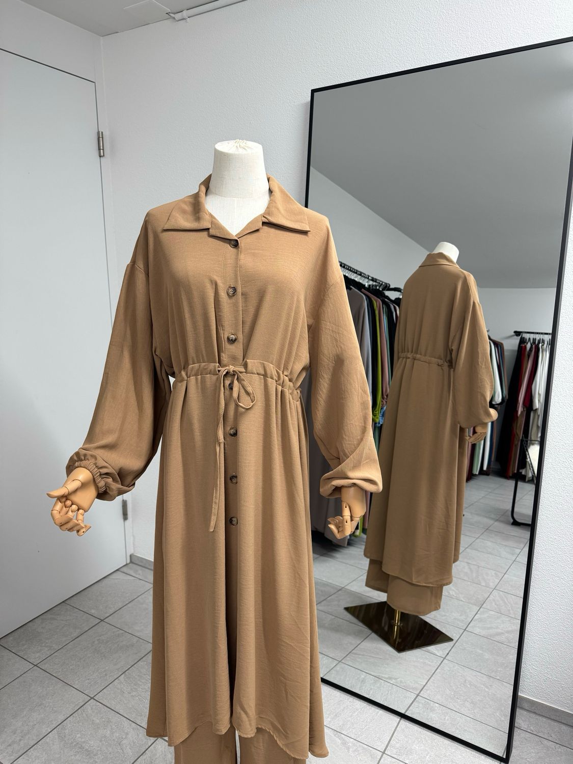 Zweiteiler Set aus Jazz camel