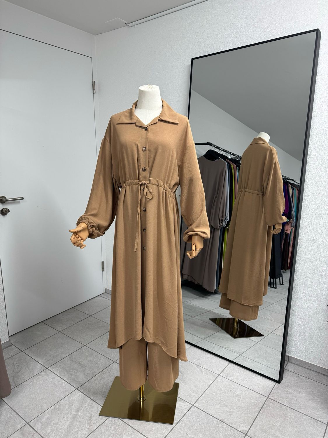 Zweiteiler Set aus Jazz camel