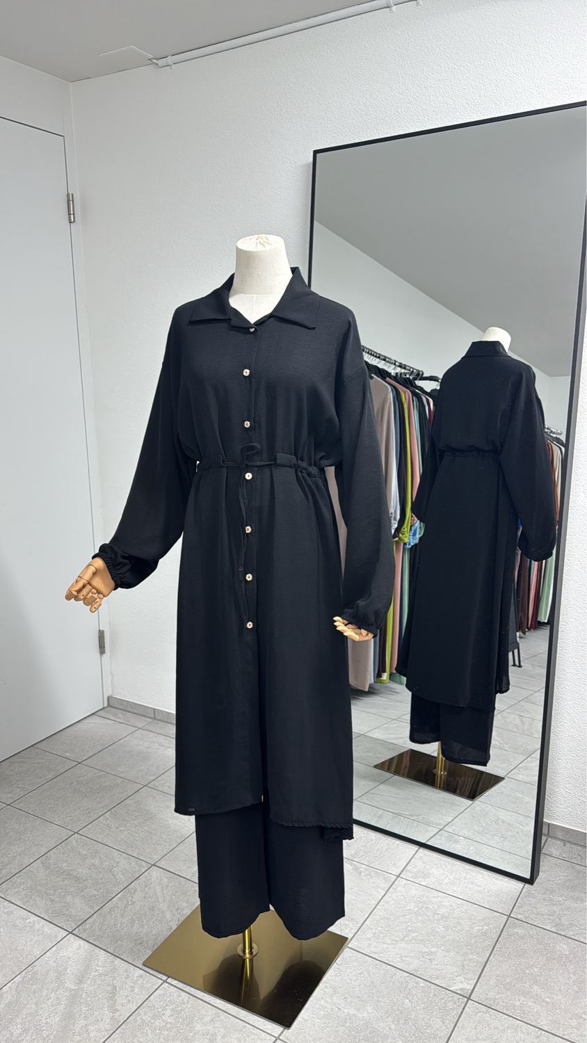 Zweiteiler Set schwarz