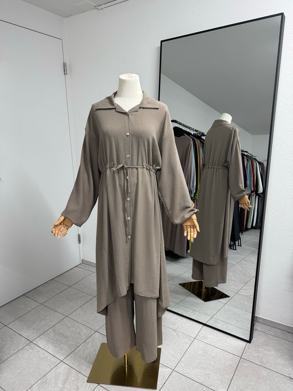 Zweiteiler Set taupe