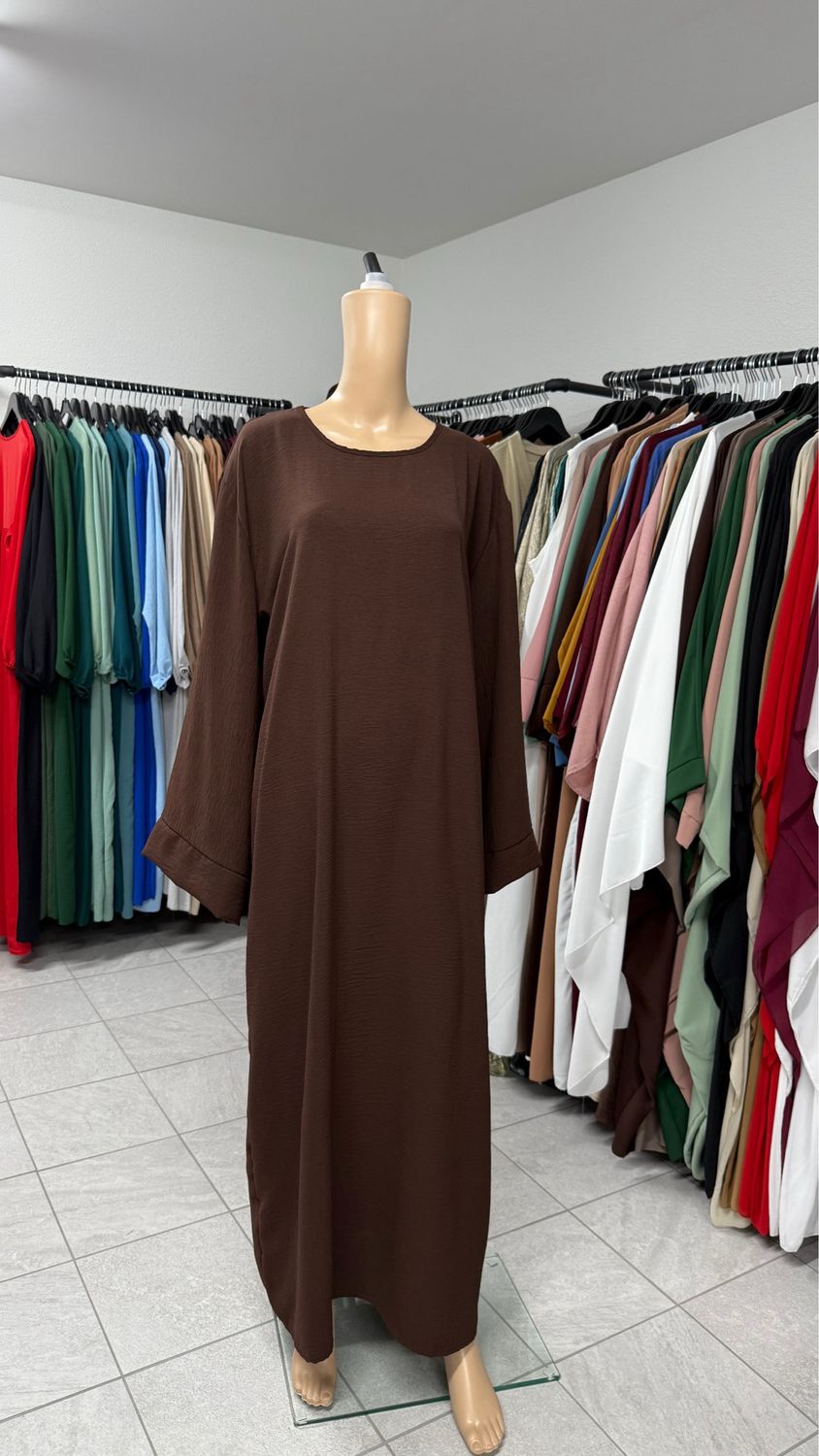 Abaya Kimonoärmeli braun