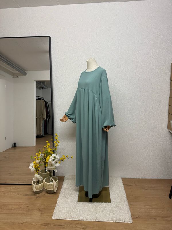 Abaya-Ballonärmel wassergrün
