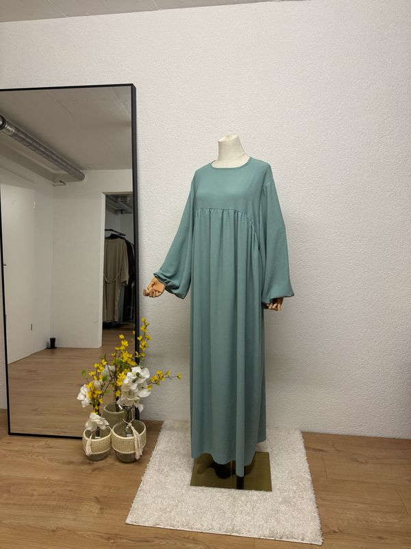 Abaya-Ballonärmel wassergrün