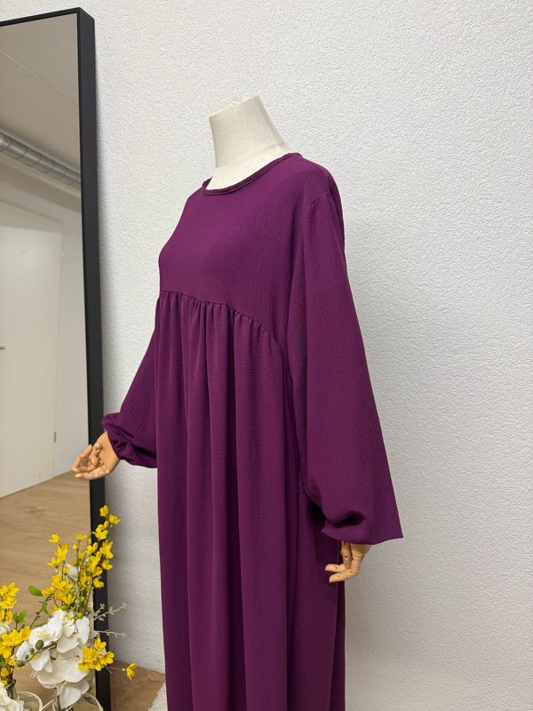 Abaya-Ballonärmel violet