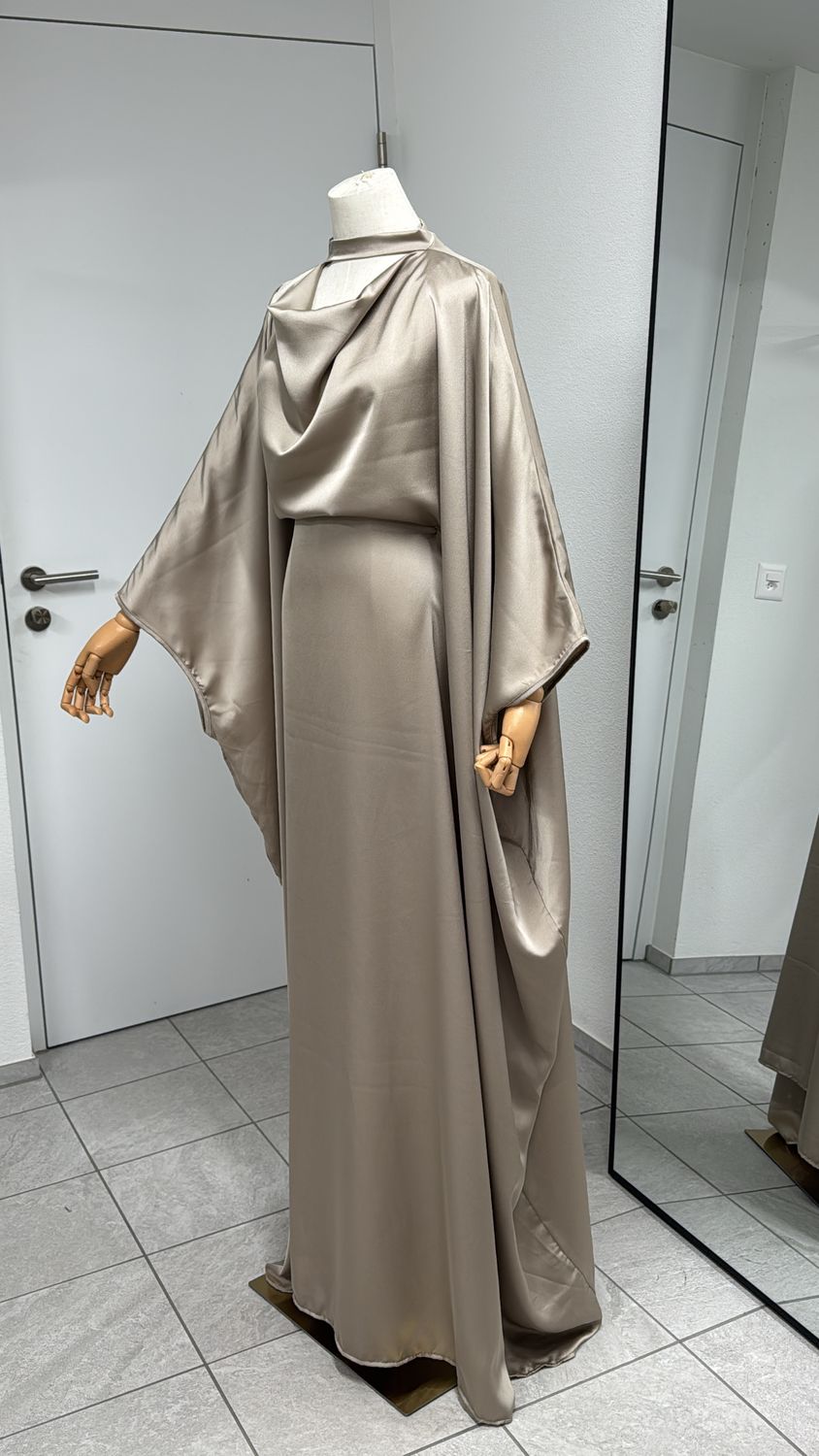Satin Abaya Butterfly