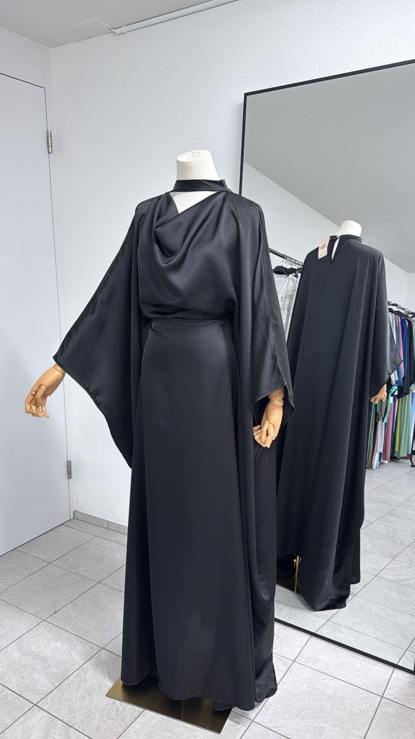 Satin Abaya Butterfly