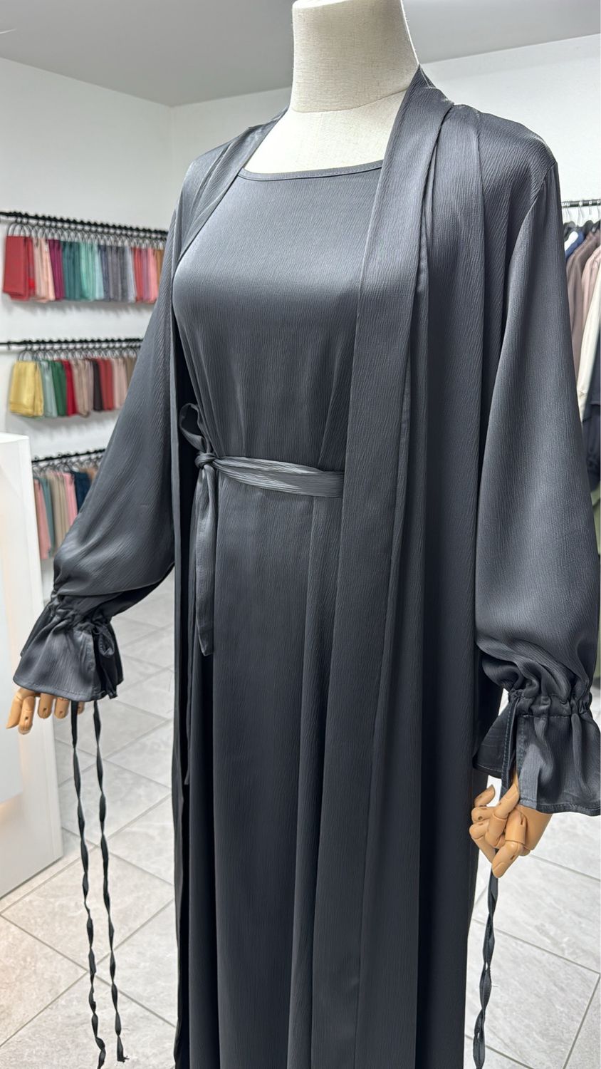 MIYAH ABAYA dunkle grau