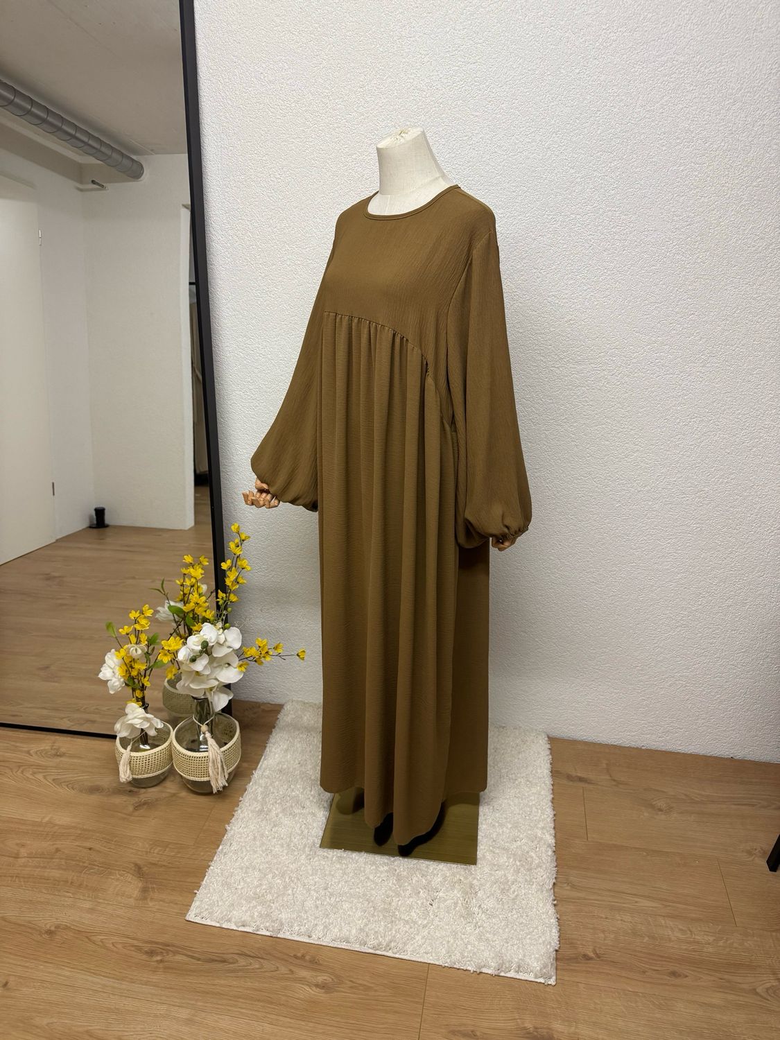 Abaya Ballonärmeli mocha