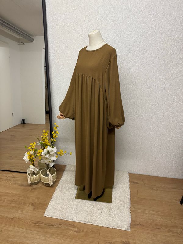 Abaya Ballonärmeli mocha
