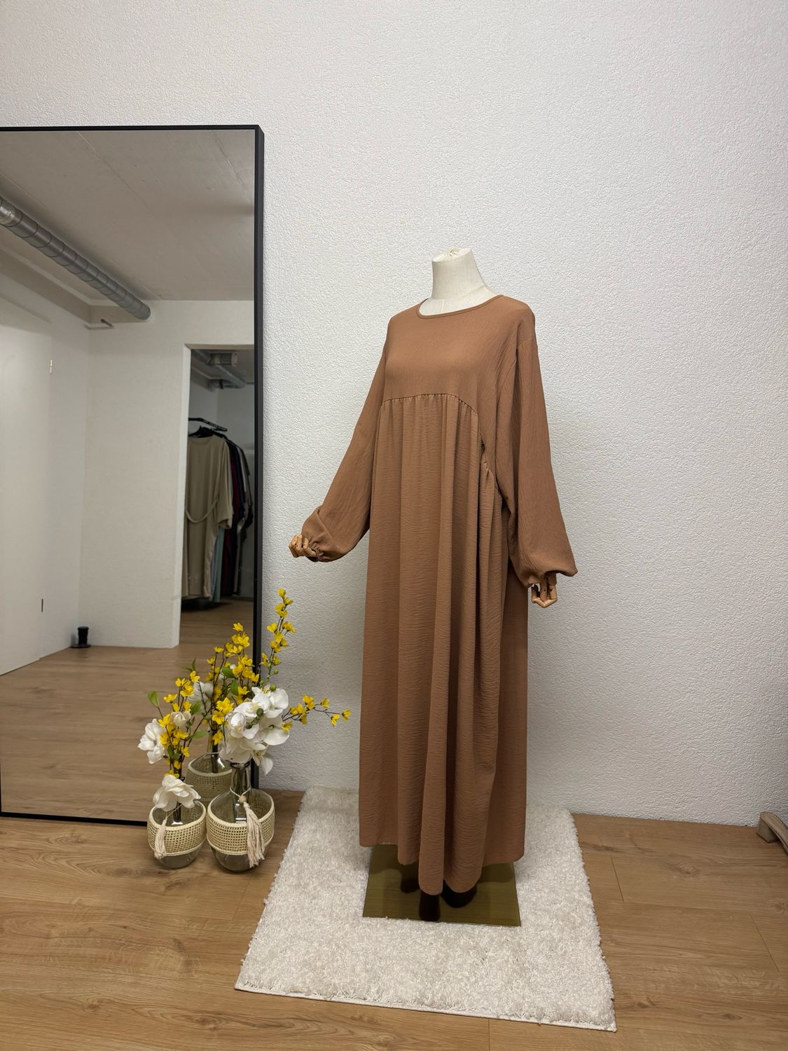 Abaya Ballonärmeli caramel