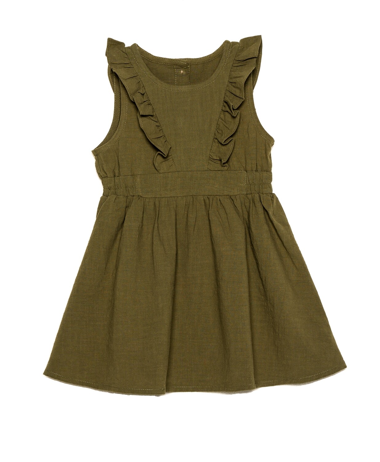 Sleevles summer cotton dress. Natural mnaterial clothing for kids 