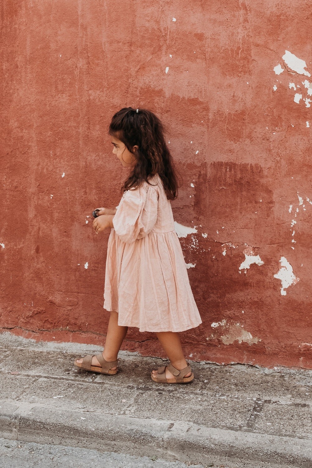 Cotton candy dress for kids. Simple cotton dress, stylish but at the same time casual. 