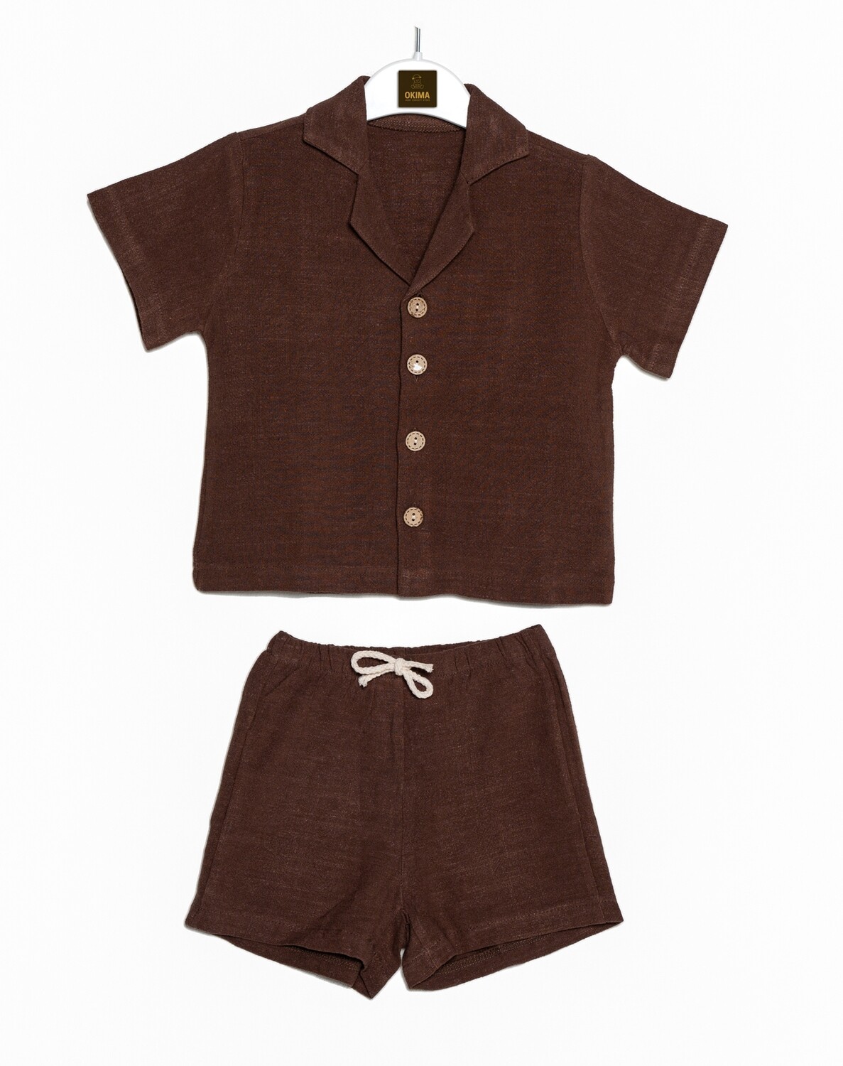 Short and shirt set. Linen set for kids. Organic natural fabric for kids 