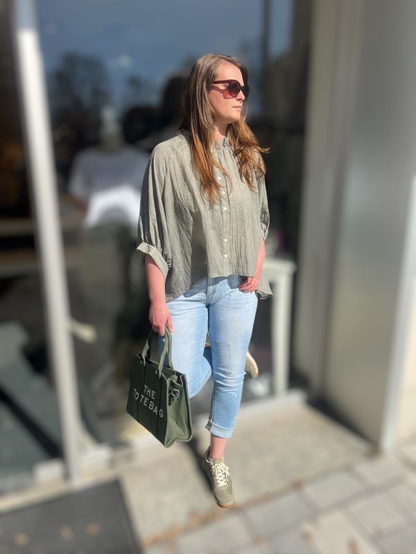 luftige Oversize - Bluse