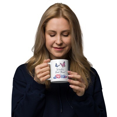 World&#39;s Best Mom White glossy mug
