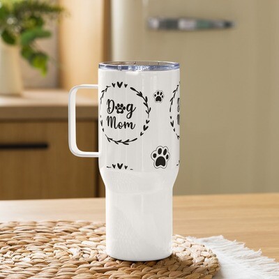 DOG MOM Travel mug with a handle