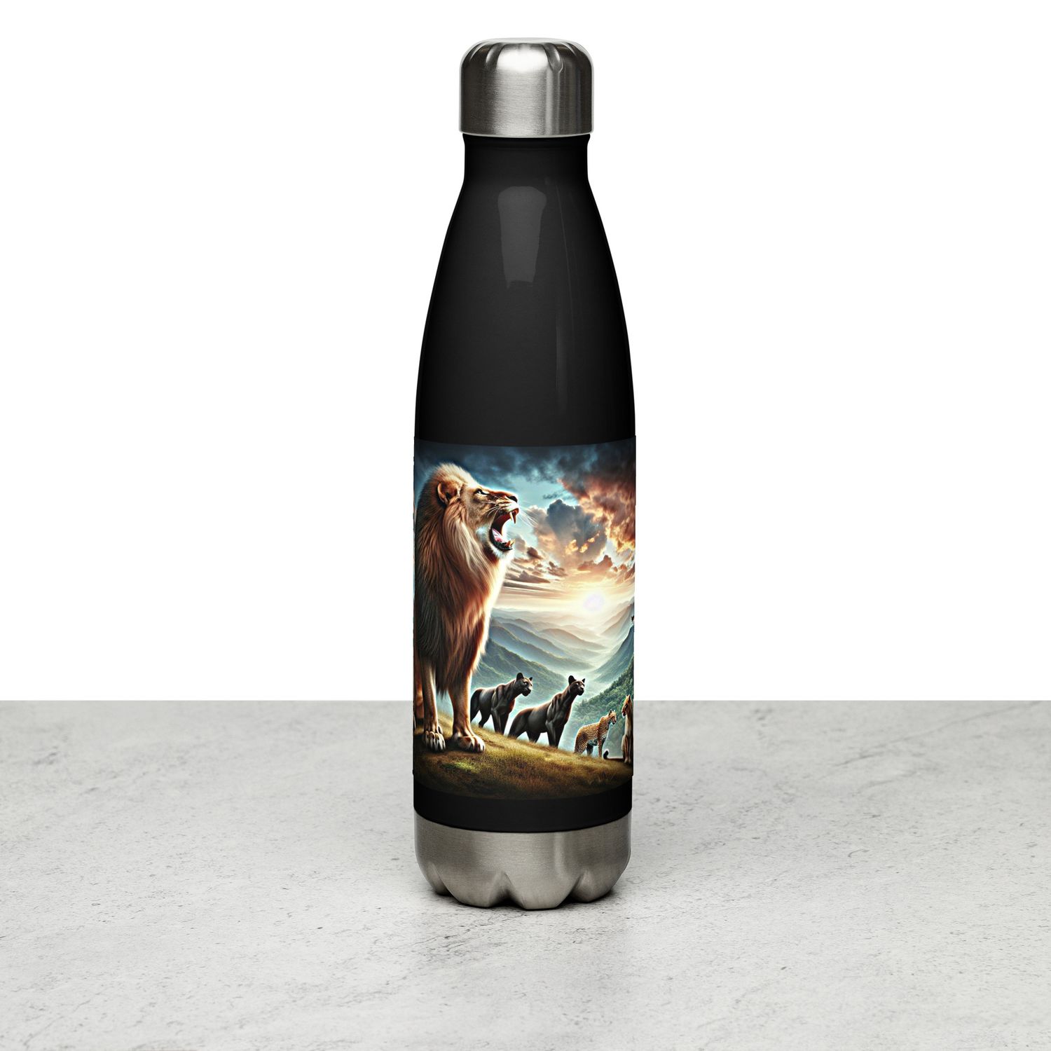 BE STRONG AND COURAGEOUS Stainless steel water bottle