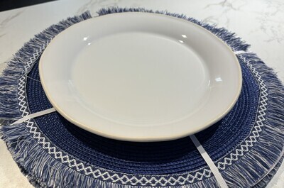 Vietri Chroma White Dinner Plate