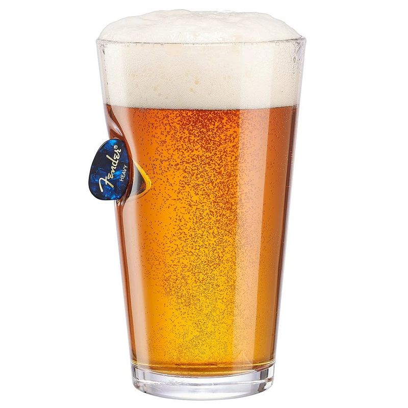 Guitar Pick Pint Glass