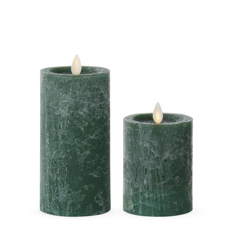 Dark Green Luminara Candle