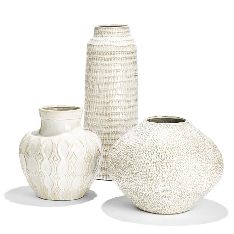 Beige Artisan Vase