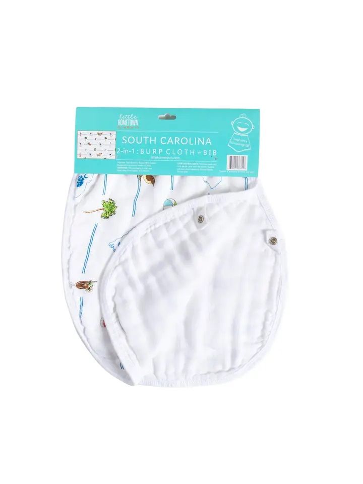 2 In 1 Burp Bib South Carolina