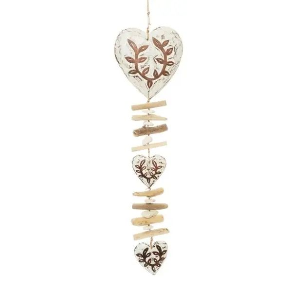 Large Heart &amp; Driftwood Garland