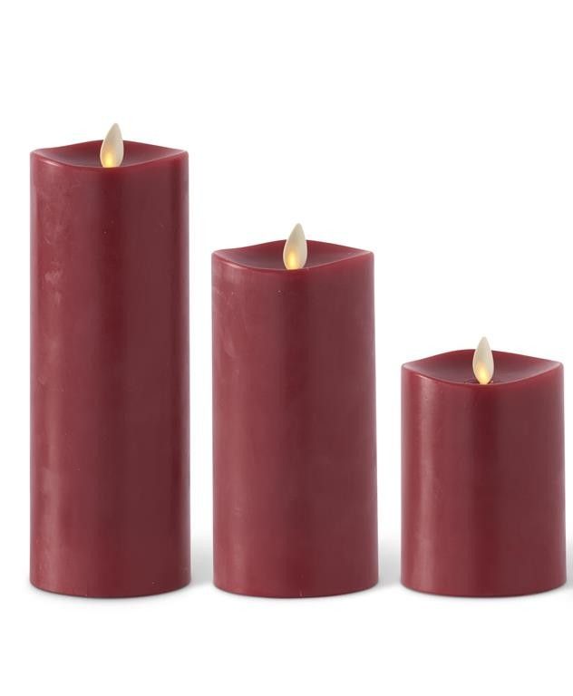 Burgandy Luminar Candles