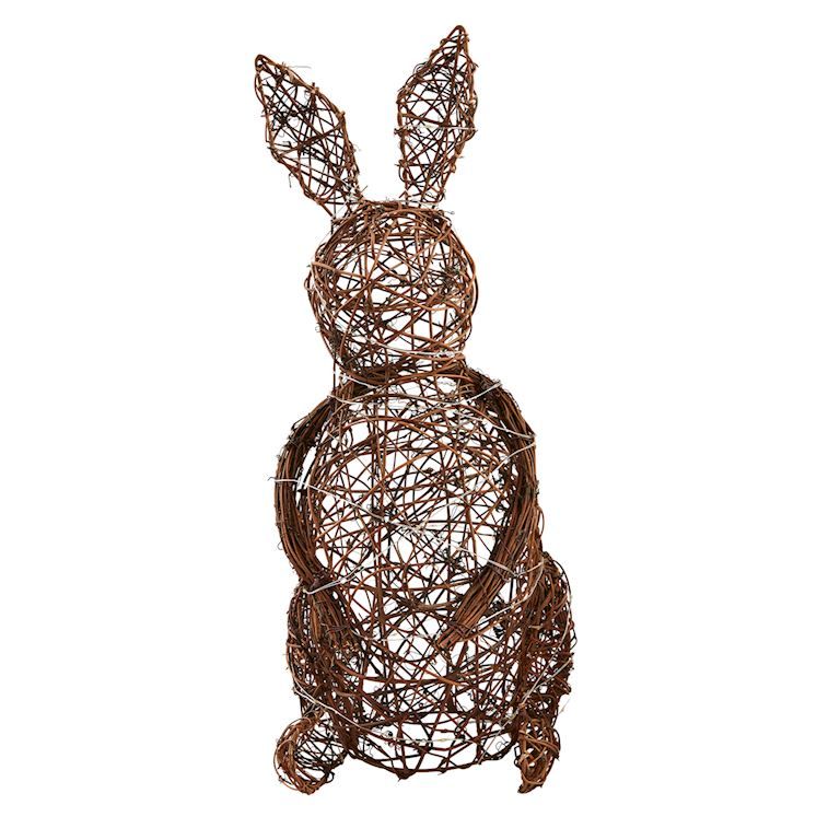 Woven Bunny Sitter w/LED Lights - 