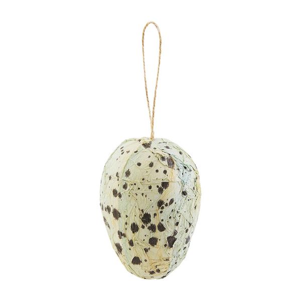 Paper Mache Egg Blue Speck