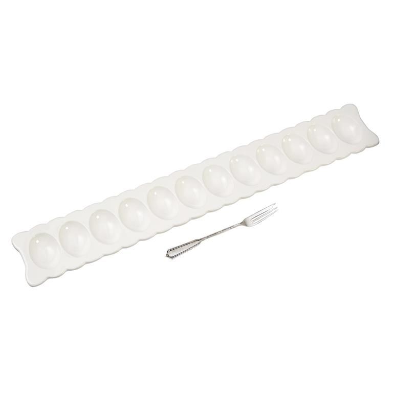 Deviled Egg Tray And Fork