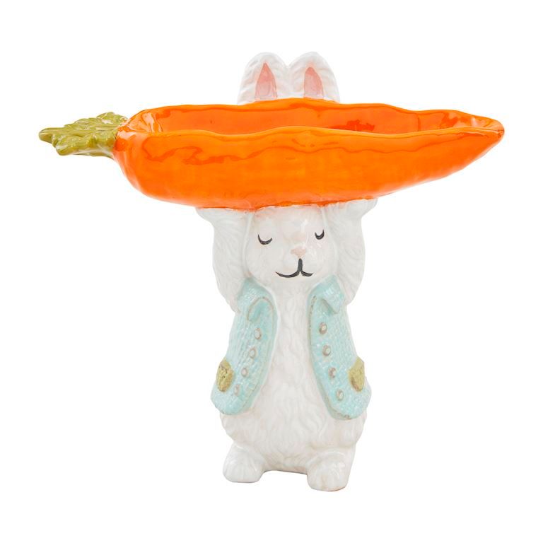 Bunny With Carrot Candy Pedestal
