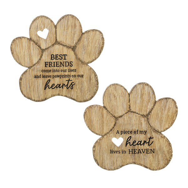 Pet Memorial Paw Print Stepping Stone