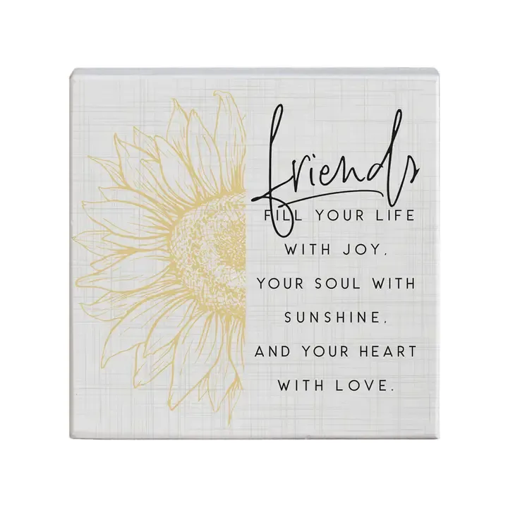 Friends Fill Block Sign