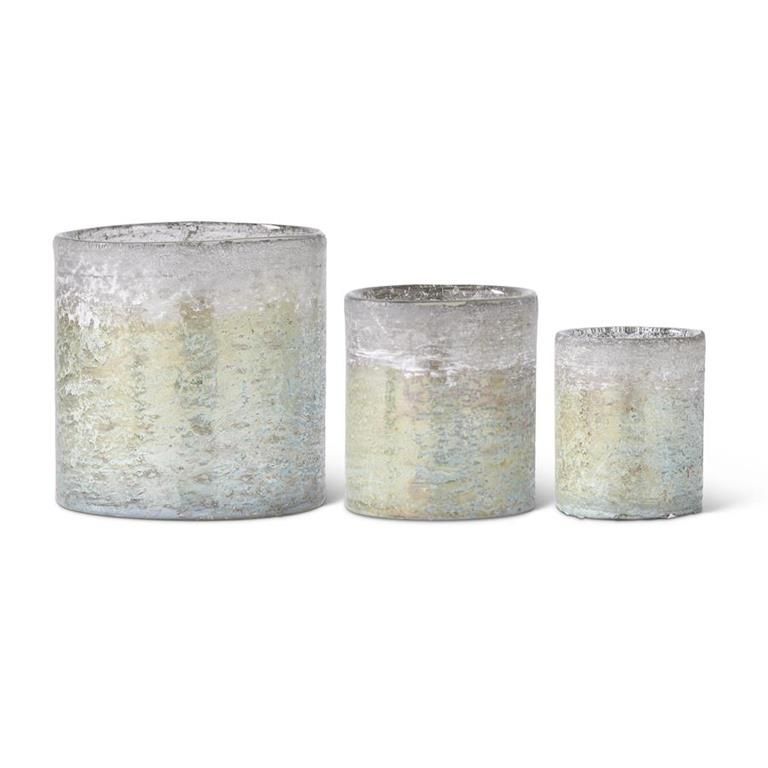 Light Green Matte Glass Container