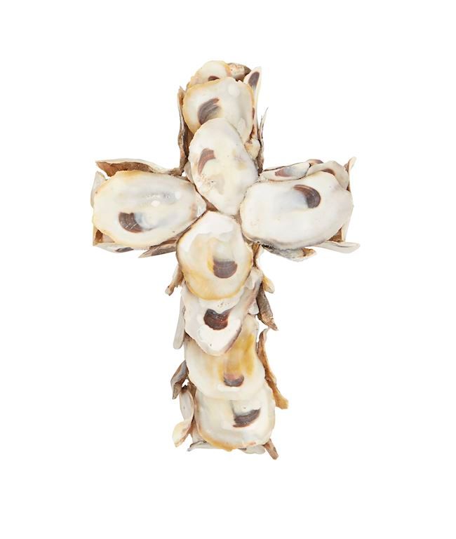 Oyster Shell Small Cross