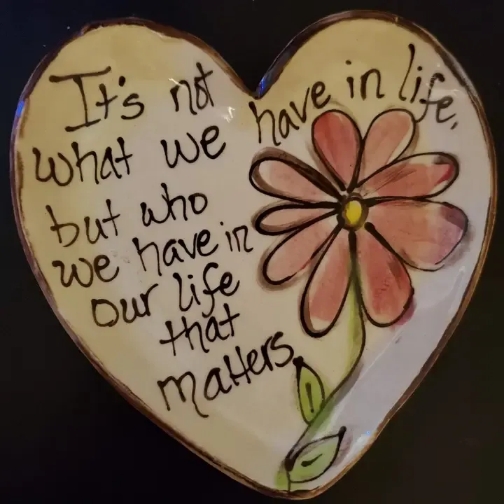 Flower Heart Plate