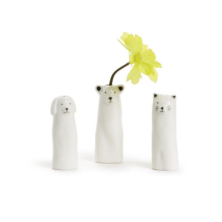 Tall Animal Vase In Gift Box