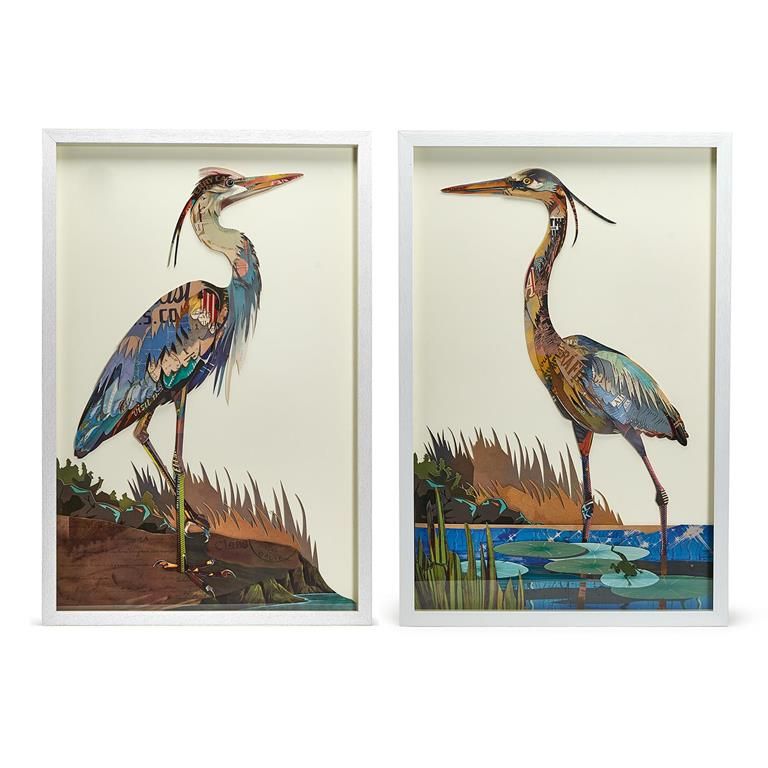 Crane Collage Wall Art