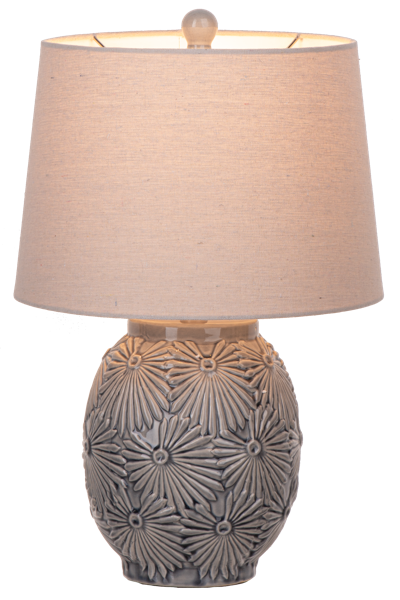Embossed Flower Accent Lamp