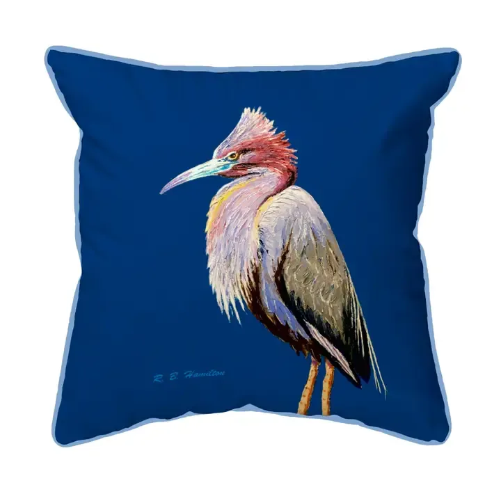 18x18 Inch Blue Heron Pillow