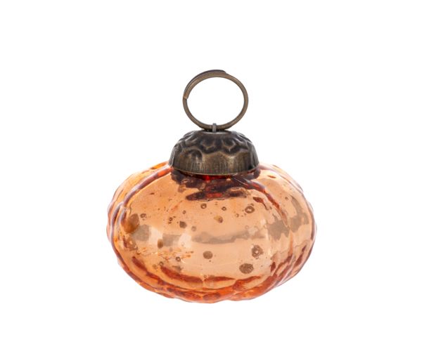 Mercury Glass Pumpkin Mini Ornament
