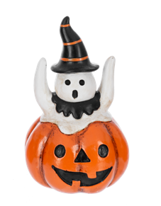 Ghost In A Pumpkin Figurine