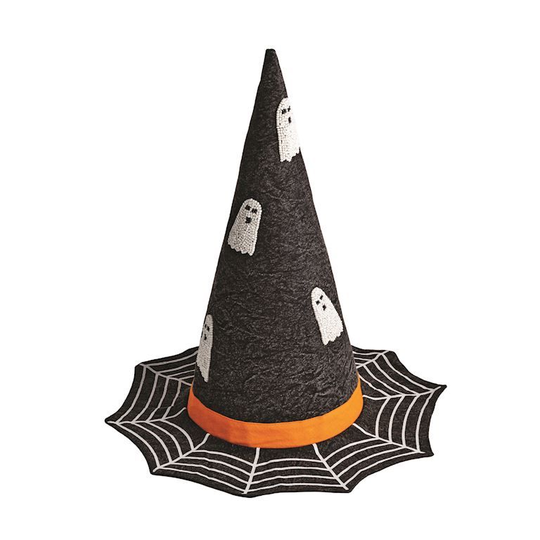 Beaded LED Witch Hat Sitter
